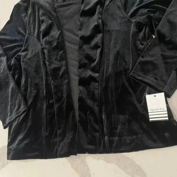 Ophelia Roe NWT Velour Blazer Women's Size 2X Holiday Party Christmas Workwear - Picture 2 of 7